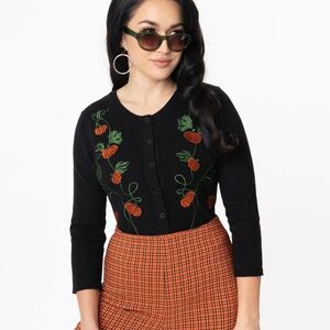 Unique Vintage Embroided Cardigan